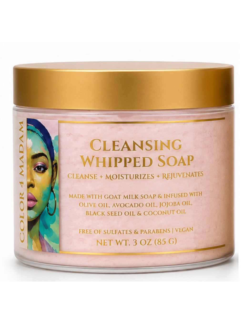 Luxury Cleansing Whipped Soap | Goat Milk & Botanical Oils | Smooth & Radiant Skin