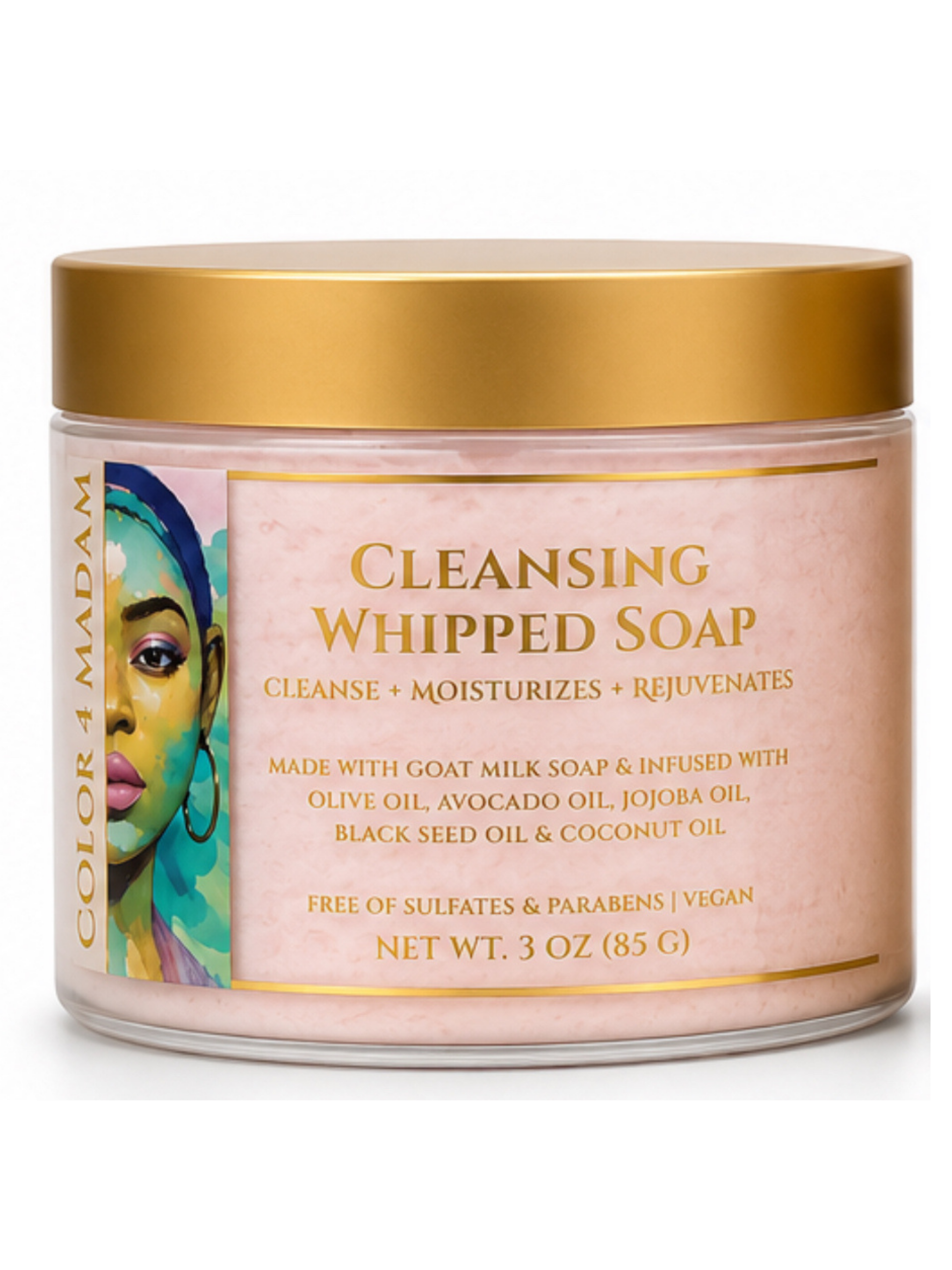 Luxury Cleansing Whipped Soap | Goat Milk & Botanical Oils | Smooth & Radiant Skin
