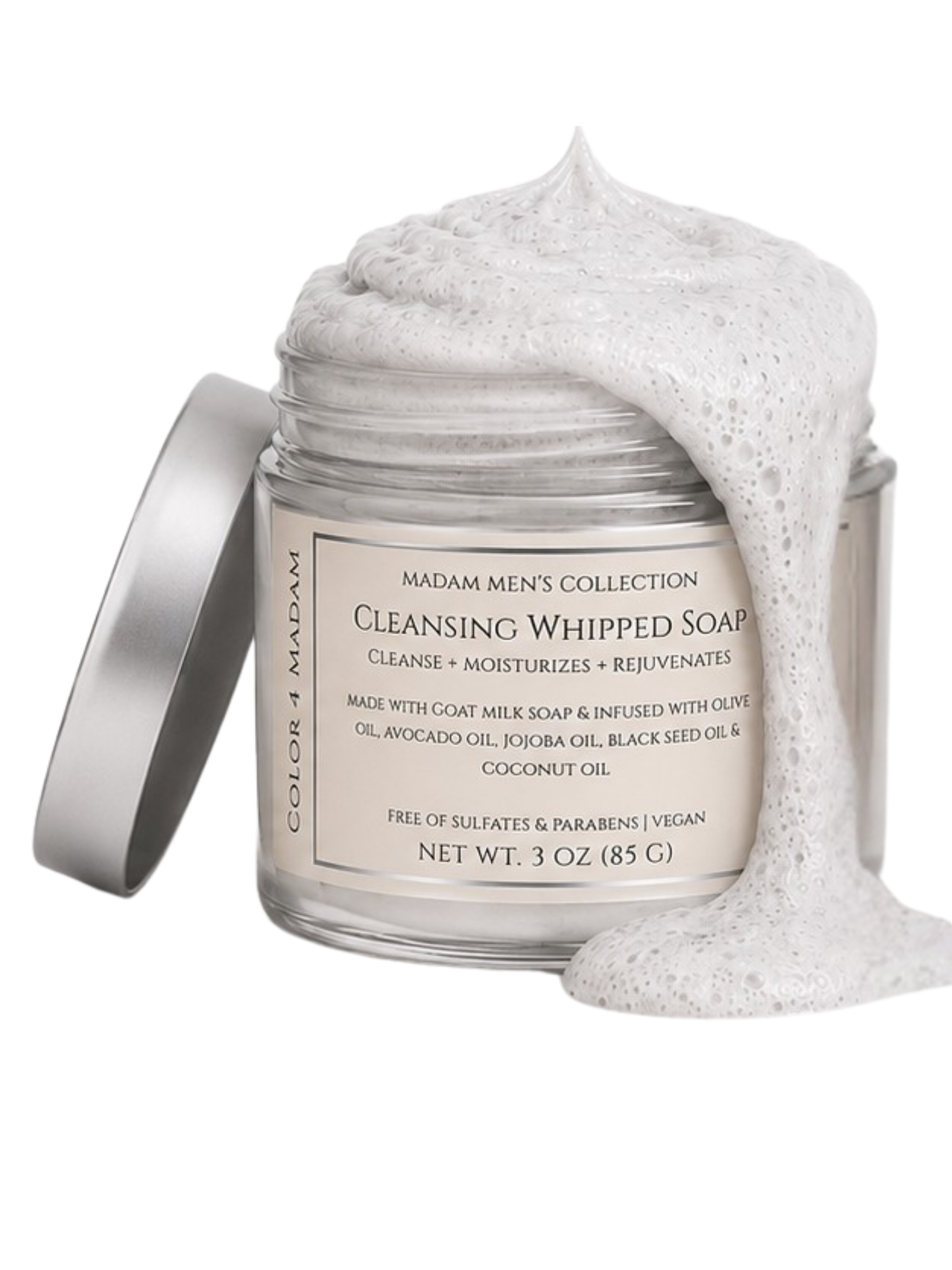 Luxury Cleansing Whipped Soap | Goat Milk & Botanical Oils | Smooth & Radiant Skin