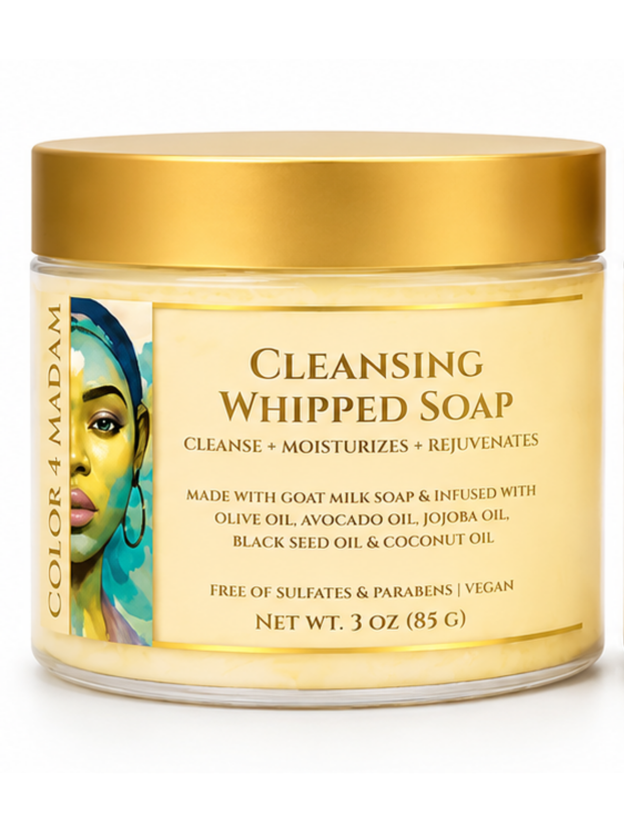 Luxury Cleansing Whipped Soap | Goat Milk & Botanical Oils | Smooth & Radiant Skin