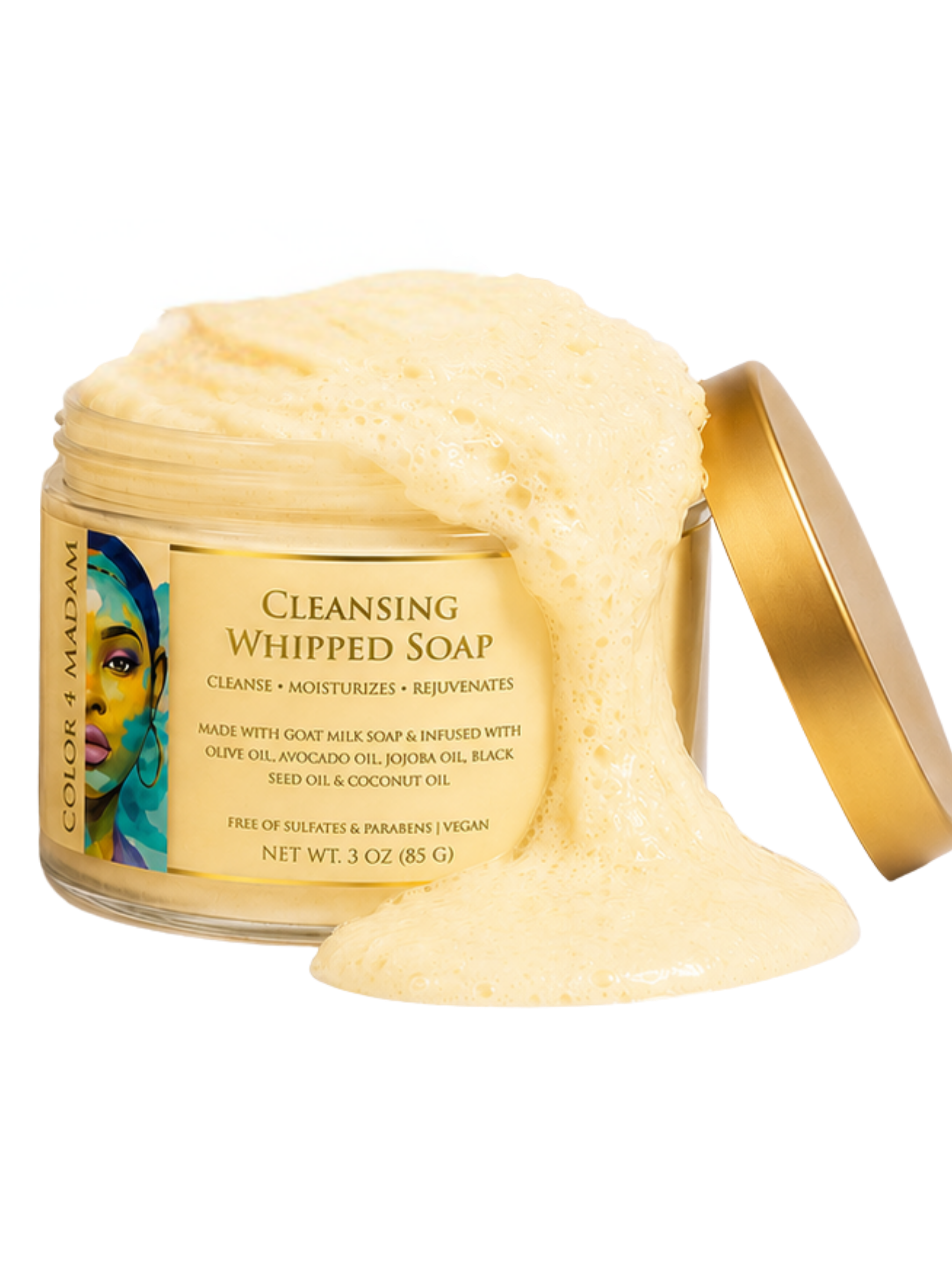 Luxury Cleansing Whipped Soap | Goat Milk & Botanical Oils | Smooth & Radiant Skin