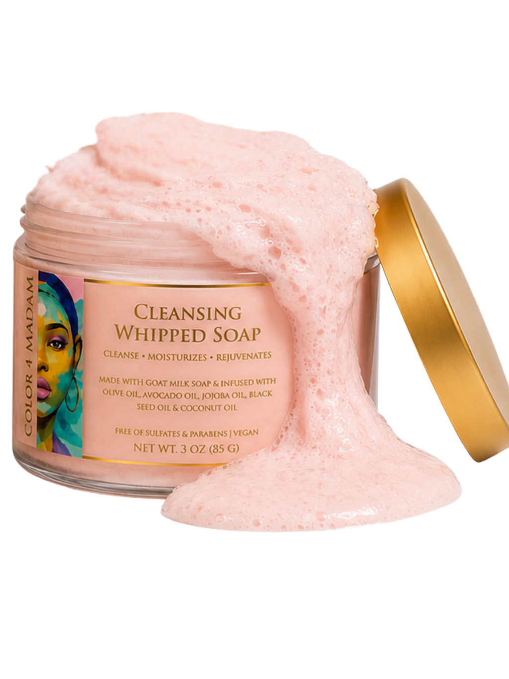 Luxury Cleansing Whipped Soap | Goat Milk & Botanical Oils | Smooth & Radiant Skin