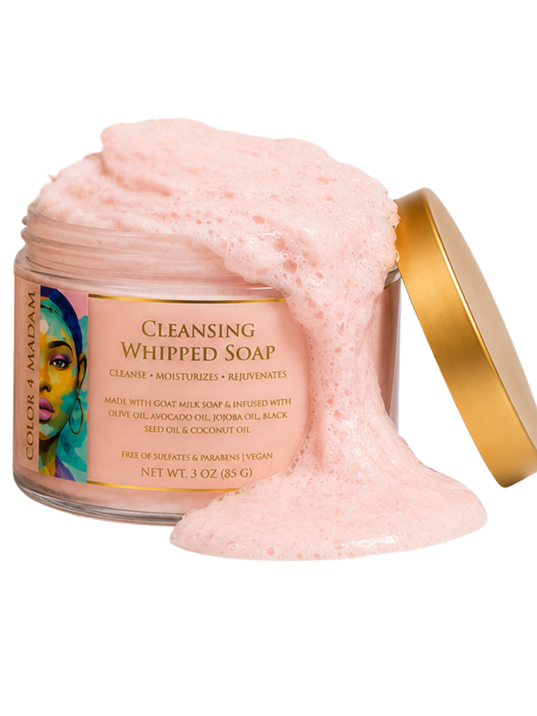 Luxury Cleansing Whipped Soap | Goat Milk & Botanical Oils | Smooth & Radiant Skin