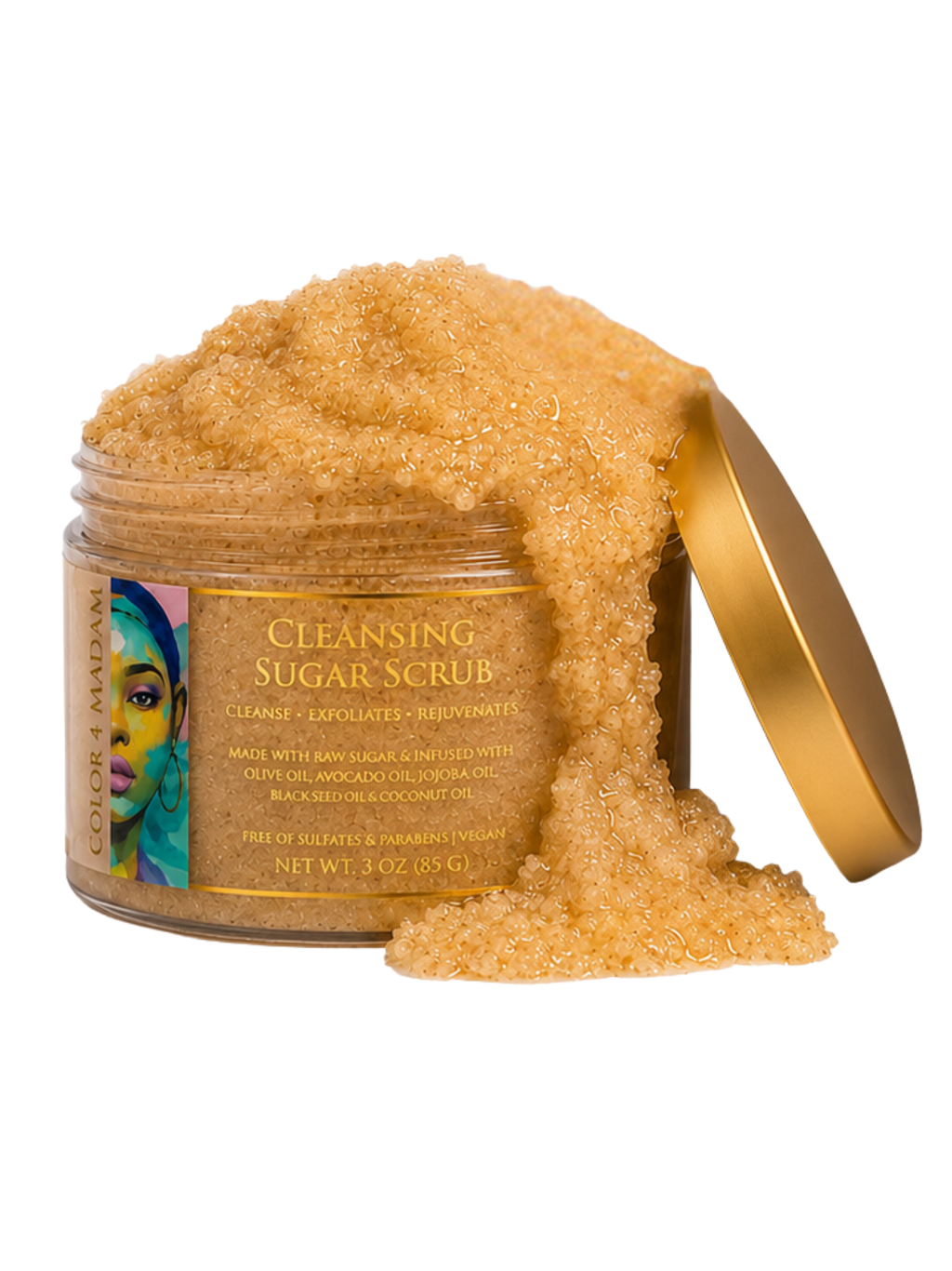Luxury Sugar Scrub for Smooth Skin | Exfoliating Body Polish | Raw Sugar & Botanical Oils