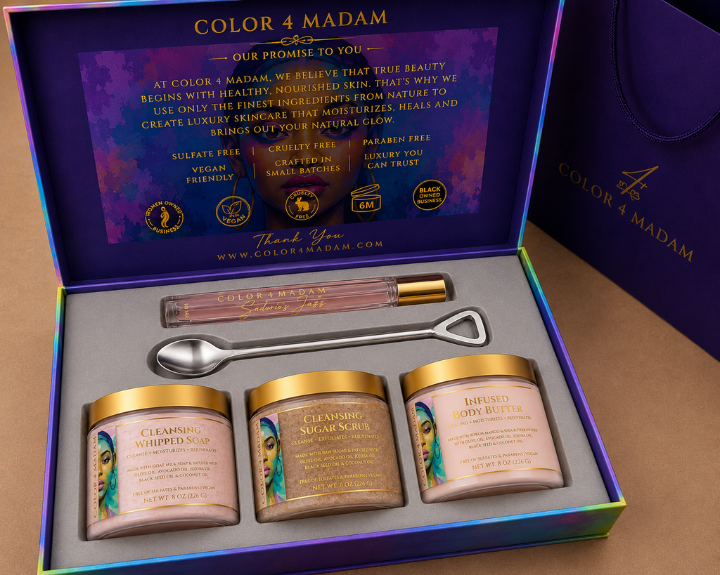 3 oz Luxury Discovery Collection | Body Butter, Sugar Scrub, Whipped Soap & Fragrance Sample
