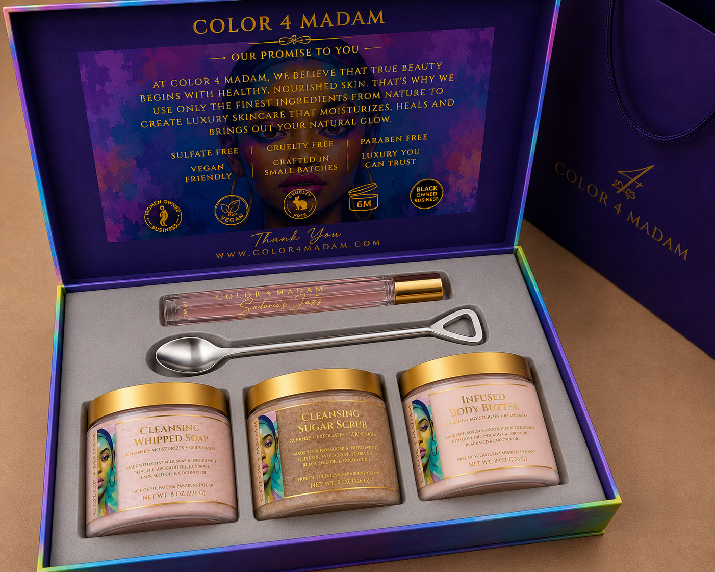 3 oz Luxury Discovery Collection | Body Butter, Sugar Scrub, Whipped Soap & Fragrance Sample